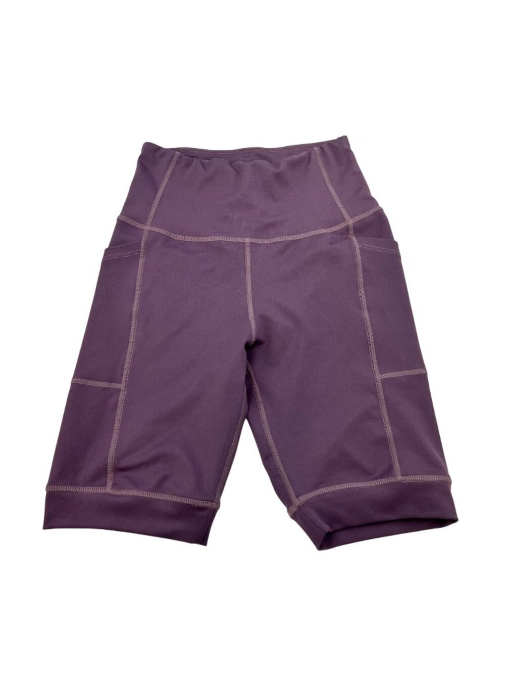 Body Glove Womens Active Bicycle Shorts Pockets Purple Size Small